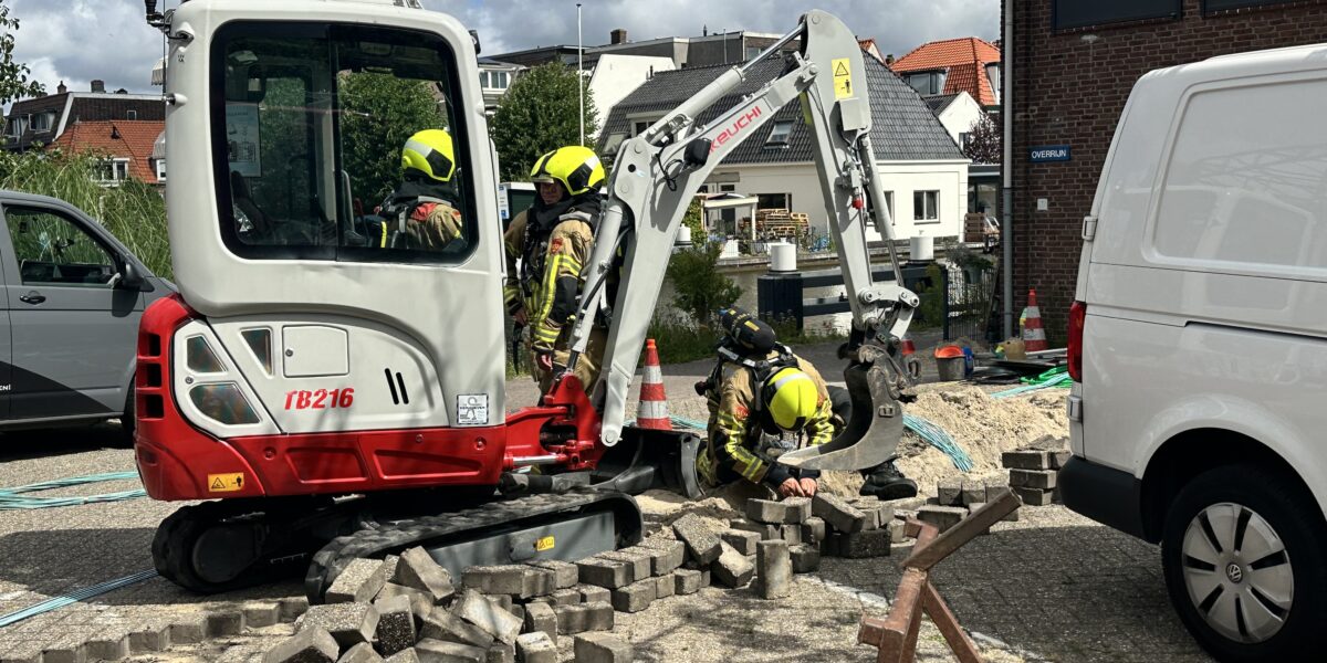 Gaslek door graafwerkzaamheden bij Zijlsingel