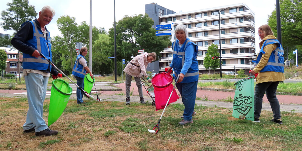 Voorschotense Jutters ruimen zwerfafval op tijdens World Cleanup Day