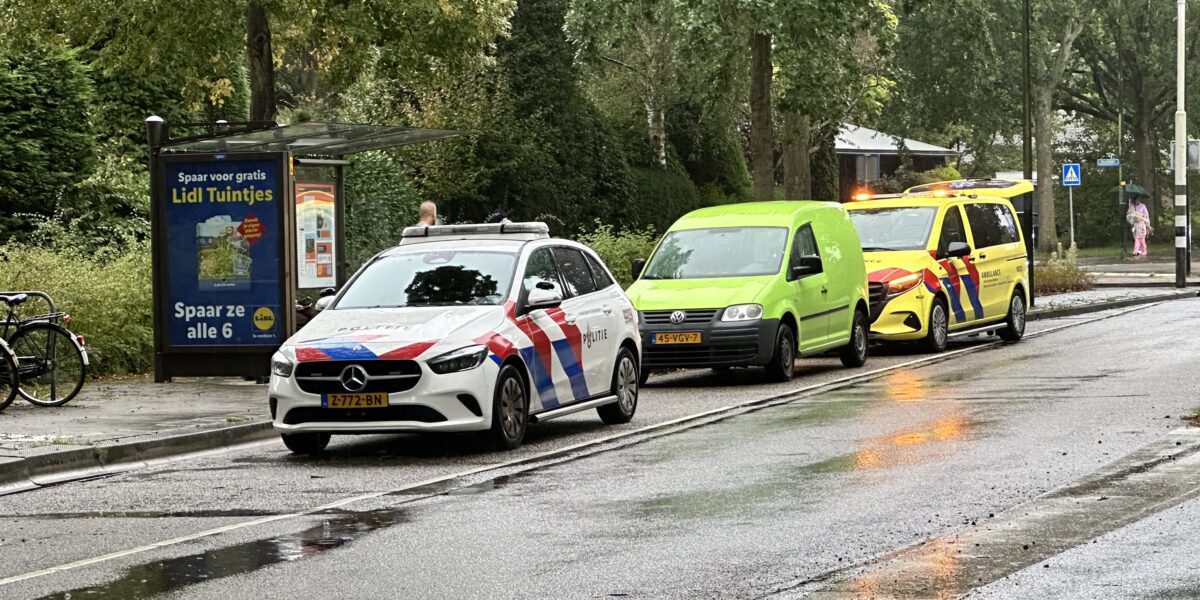 Fietser aangereden op rotonde in Voorschoten